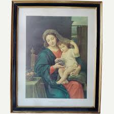 Pierre Mignard, The Virgin of the Grape, 1920s, Pigment ...