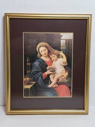 Virgin of the Grapes Print Madonna Infant Jesus Pierre ...
