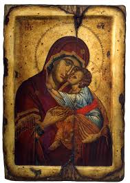 Virgin Mary and Jesus Christ as Child Byzantine Icon