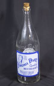 Vtg Virginia Dare Glass Bottle Detroit Quart General ...