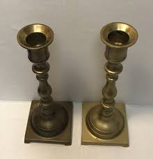 Vintage Mid Century Modern Tall Brass 12”Inch Candlestick ...