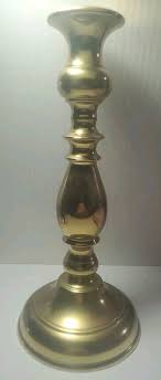 VIRGINIA METALCRAFTERS Brass Candlestick Candle Holder 10.75 ...