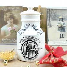 Reserved Steven - Grey Poupon mustard pot, old 1930 French ...