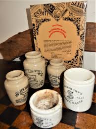 Antique Advertising Cream Pots: Edwardian Dairy Stoneware ...