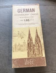 Vis-Ed GERMAN Vocabulary 1000 Double-Sided Flash Cards for ...
