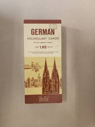 Vintage 1950's German Vocabulary Cards Vis-Ed in Original ...