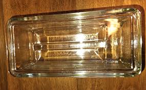 Refrigerator Box w/ Lid Rectangle Vintage Inset Handle Clear ...