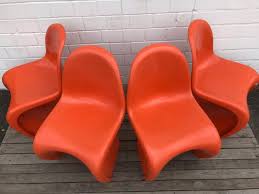 Dining Chairs by Verner Panton for Fehlbaum, 1973, Set of 4 ...