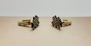 1940s Jacob M Oldak Cuff Links - Gold Plated - Rare Vintage ...