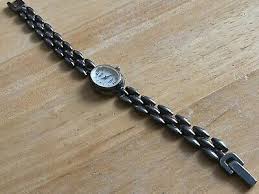 Vintage Armitron 79/1651 Lady Silver Bracelet Oval Analog ...