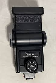 Vntg Vivitar 285hv zoom thyristor camera flash. Black | eBay
