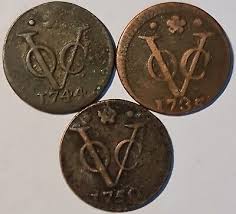 NETHERLANDS EAST INDIES / 1735-44-50 Duit Holland VOC,3 Coins !! | eBay