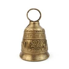 Vintage Brass Bell, Engraved Brass Bell, Monastery Bell With ...