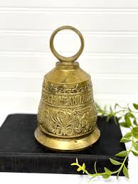 Large Vintage Brass Bell- Large 6.5” Tall Brass Ornate Bell ...