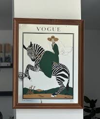 Vintage Vogue Advertising Mirror - Etsy