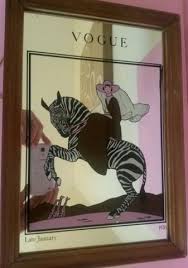 Vintage vogue Mirror Lady On Zebra Late January 1926 ...