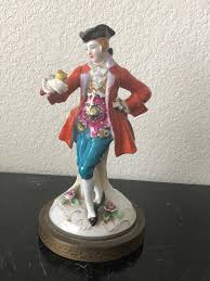 Antique French Victorian Gentlemen Figurine Porcelain — Lady Lore
