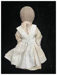 7 1/2" Printed Cloth Doll. For Sale at Ruby Lane