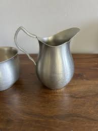 Stieff Pewter Creamer And Open Sugar Bowl Vintage P151 28 ...