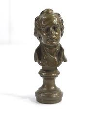 Antique Solid Bronze Bust Figure of GOETHE | eBay