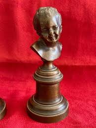 Bronze Figures of John Who Laughs & John Who Weeps, Set of 2 ...