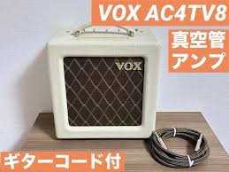 VOX AC4TV8 Guitar Combo AMP Tube 4 WATT w/ Adapter Test ...