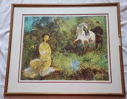 Vietnamese Lithograph Print By Vu Cao Dam