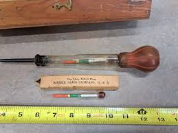 Vintage Kimble Glass Company Battery Hydrometer in Wooden ...