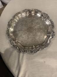 Silver plate Serving Tray Large | eBay