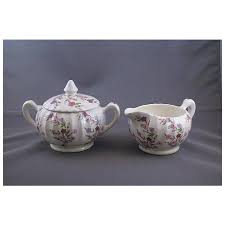 Similar Items to Vintage W.S. George Sugar and Creamer ...