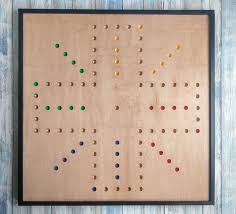 4/6 double side Square Wahoo game board with frame. 4 ...