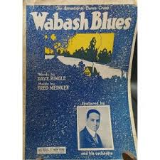 Vintage 1920s Wabash Blues Sheet Music by Dave Ringle & Fred ...