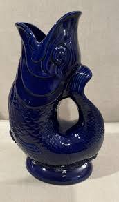 Ceramic Colbot Blue Fish Pitcher By Wade Made In Stone Trent England 11X6.5 | eBay