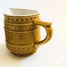 1970s Mustard Yellow Creamer and Sugar Bowl | Kashew