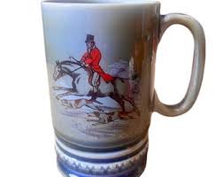 Irish Wade Porcelain Beer Stein Mug Tankard Fox Hunt and ...