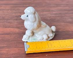 Vintage Wade Whimsie Poodle Figurine: Miniature White Dog ...