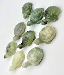 Jade Turtle Figurine, Crystal Carving, Home Decor (1.9-2.1x1 ...