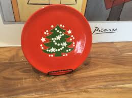 ONE Waechtersbach Red Christmas Tree 7 5/8 inch Luncheon ...