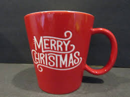 Hallmark Embossed Merry Christmas 16 oz Ceramic Coffee Mug ...