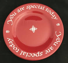 The Original Red Plate Co. California, USA 1979 "You are Special Today" | eBay