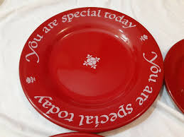 You Are Special Today" Four (4) Piece Waechtersbach Red Plates Set | eBay