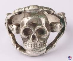 Ring Skull Bones WW2 Gothic WWI Skeleton WWII Goth WW1 Death ...