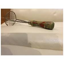 Vintage Wooden Handle Metal Potato Masher. For Sale at Ruby Lane