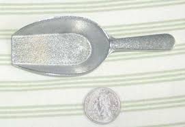 1 oz Aluminum Flat Bottom One Piece Scoop, Extra Small, one ...