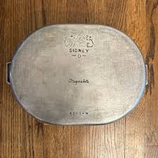 Wagner Ware Sidney Magnalite 4265-M Oval Dutch Oven Roaster Pan With Lid