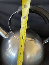 Vintage Nickel Plated Copper Tea Kettle Use On Stove Or Camp ...