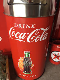 Coca Cola ICE COLD Trash Can SS TOP 12 Gal. 29" Tall Gas ...