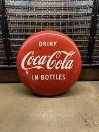 MP: 1950s Coca-Cola Single-sided Porcelain Button Sign (24 ...