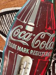 Vintage Coca Cola Advertising Thermometer Display (1950's ...