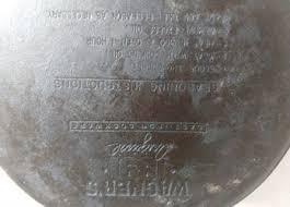 Cast iron skillet vintage 1891 wragner USA for Sale in ...